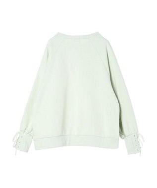earth music&ecology 袖レースアップウラケプルオーバー Mint