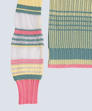 COQ CONCORD カラーブロックリブニット イエロー