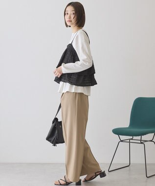 AMERICAN HOLIC シアーチェックビスチェ Black