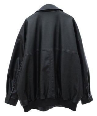 AMERICAN HOLIC フェイクレザーブルゾン Black