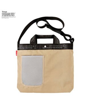ROOTOTE 8505【ルートート】スヌーピー IP.ミディアム2w.ピーナッツ-1D 03：ベージュ
