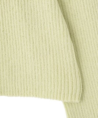 earth music&ecology 【予約】リブクロップドカーディガン ミント