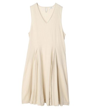 earth music&ecology ツイルフレアジャンスカ Light Beige