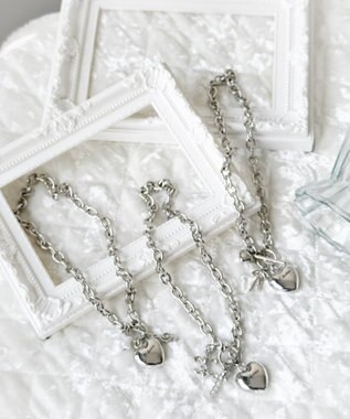 WEGO Lハートモチーフチャームネックレス 柄3