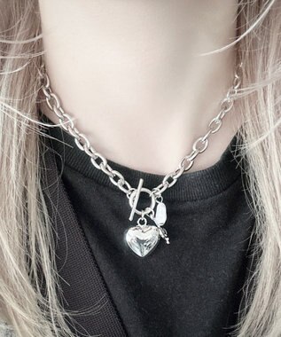 WEGO Lハートモチーフチャームネックレス 柄3