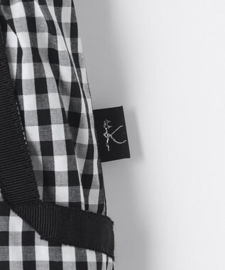 組曲 KIDS 【150-160cm】ギンガム パンツ ブラック系3