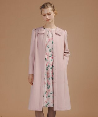 コート プレゼント Aライン ピンク SS－Msize】Super140sウールAラインPコート