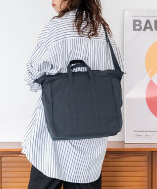 NIZYU KANO 【はまじコラボ】Airyトート Mサイズ ダークグレー