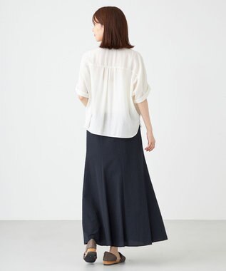 SHARE PARK LADIES サッカーフレアスカート ネイビー系