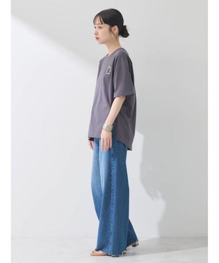 earth music&ecology Ｓｕｇａｒ　スリットＴ Charcoal Gray