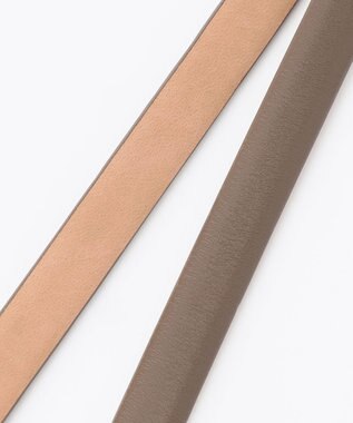 自由区 【WEB限定サイズあり】カーブバックル ベルト ブラウン