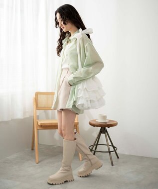 WEGO フリルショルダー ホワイト