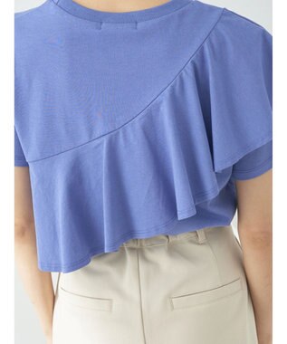 earth music&ecology フロントフリルプルオーバー Blue