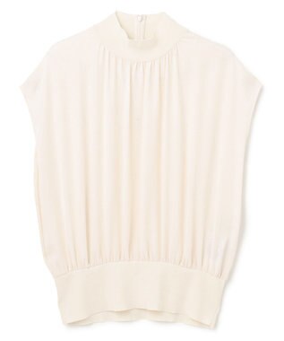 BEIGE， 【WEB限定】MONSTERA / ニットブラウス Ecru