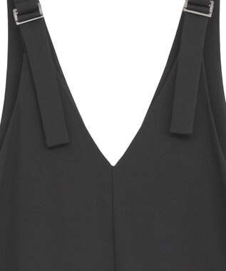 AMERICAN HOLIC イージーケアVネックオールインワン Gray Mixture