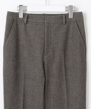 J.PRESS LADIES 【洗える】チェルビック テーパード パンツ ダークブラウン系
