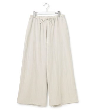 J.PRESS YORK STREET 【WOMEN】ワッシャーリラックス ワイドパンツ ライトグレー系