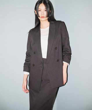 uncrave トリコットシフォン クルーネック カットソー（uncrave STANDARD） オフ