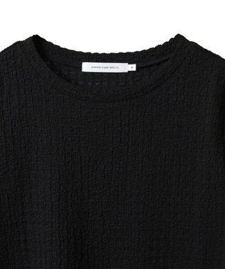 AMERICAN HOLIC ぽこぽこ半袖Tシャツ Black