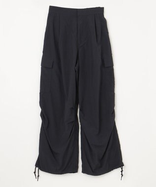 NAVE 【ReNAVE・洗える/撥水加工/接触冷感/UVケア/セットアップ】ナイロンタスラン カーゴパンツ ブラック系
