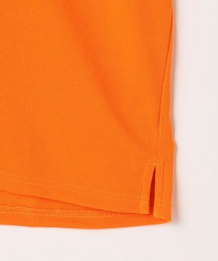 PW CIRCULUS 【MEN】ミニワッフル鹿の子ポロ ゴルフ オレンジ系