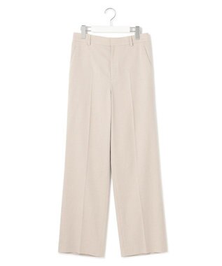 23区 【セットアップ対応/洗える】アイアスマットストレッチ セミワイド パンツ ベージュ系