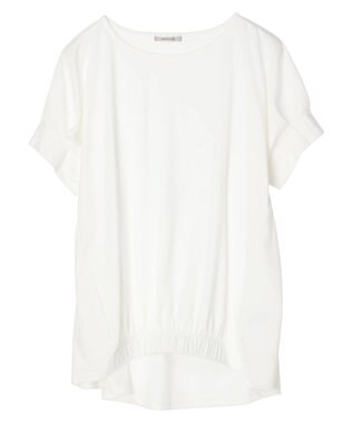 Green Parks 袖タックデザインカットチュニック White