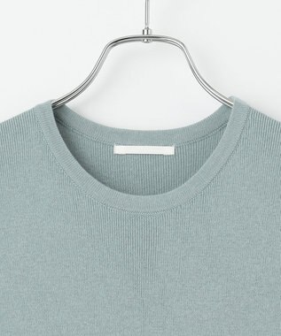 #Newans 【洗える】コットンウールニットセットアップ ライトブルー系