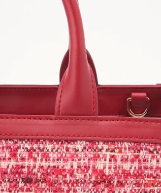 TOCCA CAMELOT TWEED BAG ツイードバッグ レッド系