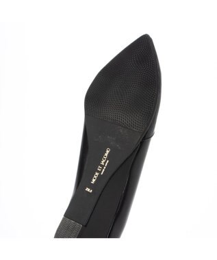 MODE ET JACOMO <MODE ET JACOMO>ポインテッドウェッジソールパンプス ブラック