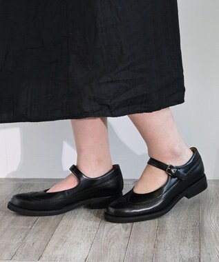 APOM 本革メリージェーンブローグシューズ 30