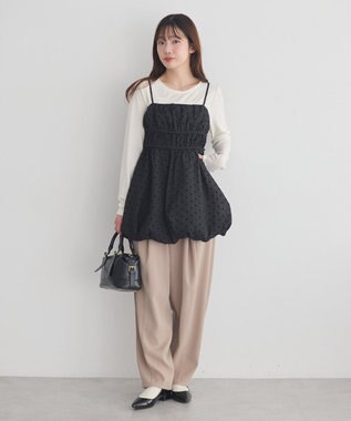 earth music&ecology ドットバルーンキャミチュニック Dot