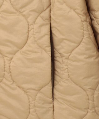 J.PRESS YORK STREET 【WOMEN】ロングキルトリバーシブルコート ベージュ系