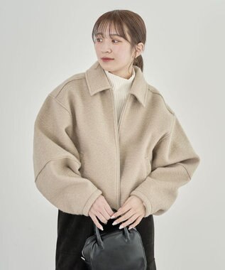 Green Parks ・ＥＬＥＮＣＡＲＥ　ＤＵＥ　ブークレＷ－ＺＩＰブルゾ Beige
