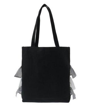 Maison de FLEUR EC限定フロントフリルトートバッグ Black