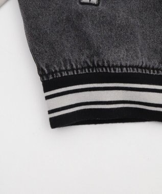 WEGO 【ユニセックス着用ITEM/MLサイズ展開】デニムスタジャン デニムブラックソノタ