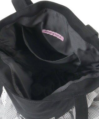 Maison de FLEUR EC限定フロントフリルトートバッグ Black