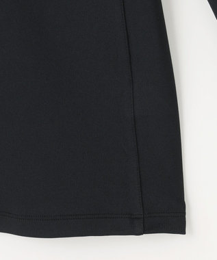 PW CIRCULUS 【WOMEN】【ストレッチ/UVケア/接触冷感/防透】バックロゴ モックネック シャツ ブラック系