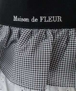 Maison de FLEUR EC限定フロントフリルトートバッグ Black