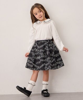 ANY KIDS リボンバレエシューズ ブラック