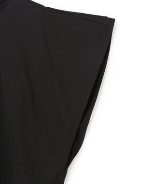 BEIGE， DIOP / スビンコットン ドレープTシャツ Black