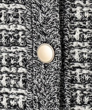 J.PRESS LADIES 【洗える】TWEED KNIT ミドル カーディガン ブラック系5