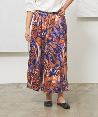 J.PRESS YORK STREET 【WOMEN】プリントフレア スカート