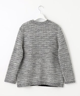J.PRESS LADIES 【洗える】TWEED KNIT ミドル カーディガン ブラック系5