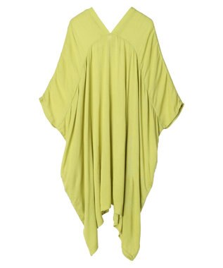 earth music&ecology レーヨンビッグシャツチュニック Lime Green