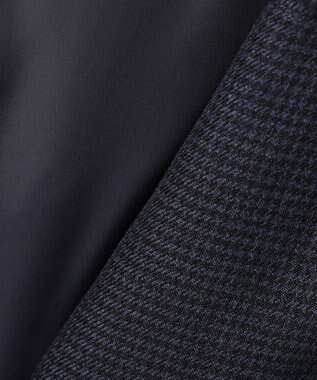 J.PRESS LADIES S 千鳥&グレンチェック ロング ダウン コート ネイビー系3