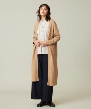 J.PRESS YORK STREET 【WOMEN】バックプリーツ ブラウス ベージュ系