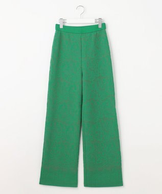 自由区 【Premium Collection】レースジャガードニット パンツ