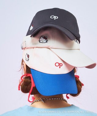 OP／FILA 【Ocean Pacific×ハローキティ】ワンポイントキャップ ホワイト
