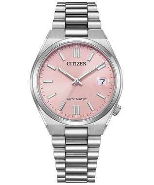 CITIZEN 【TSUYOSA 37mm】はなやかなパステルピンクのメカニカルウオッチ NJ0200-50Z ピンク